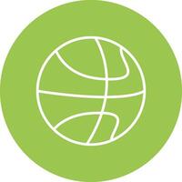 Basketball Linie multi Kreis Symbol vektor