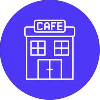 Cafe Linie multi Kreis Symbol vektor