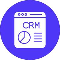 crm Glyphe multi Kreis Symbol vektor