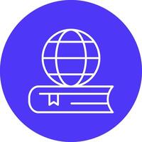 global Bildung Linie multi Kreis Symbol vektor