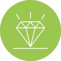 Diamant Linie multi Kreis Symbol vektor