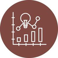 Bar Diagramm Linie multi Kreis Symbol vektor