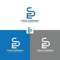 Brief s oder es Monogramm Logo Design Vorlage vektor