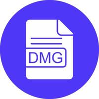 dmg Datei Format Glyphe multi Kreis Symbol vektor