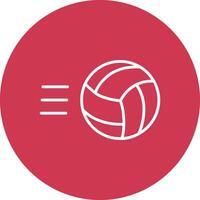 volley boll linje mång cirkel ikon vektor