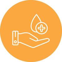 spenden Blut Linie multi Kreis Symbol vektor