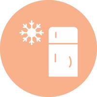 Kühlschrank Glyphe multi Kreis Symbol vektor