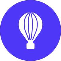 heiß Luft Ballon Glyphe multi Kreis Symbol vektor