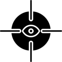 Guckloch Glyphe Symbol vektor