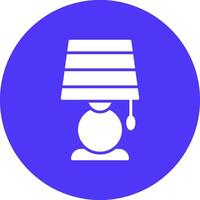 Lampe Glyphe multi Kreis Symbol vektor