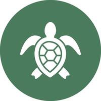 Meer Schildkröte Glyphe multi Kreis Symbol vektor