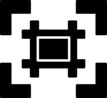 Gitter Glyphe Symbol Design vektor