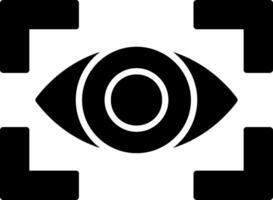 Vision Glyphe Symbol Design vektor