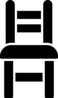 Essen Stuhl Glyphe Symbol Design vektor
