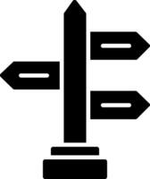 Wegweiser Glyphe Symbol Design vektor