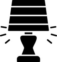 Lampe Glyphe Symbol Design vektor
