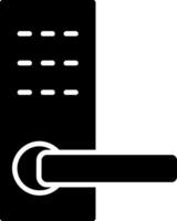 Türgriff-Glyphen-Icon-Design vektor