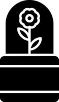 Blume Glyphe Symbol Design vektor