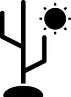 Kaktus Glyphe Symbol Design vektor