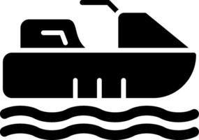 Jet Ski Glyphe Symbol Design vektor