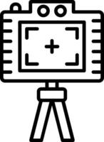 Foto-Line-Icon-Design vektor