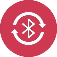 Bluetooth Glyphe multi Kreis Symbol vektor