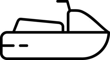 Jet Ski Linie Symbol Design vektor
