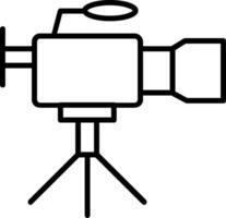 Camcorder Linie Symbol Design vektor