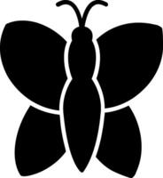 Schmetterling Glyphe Symbol Design vektor