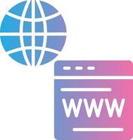 webb tjänster glyf lutning ikon design vektor