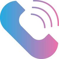 Telefon Glyphe Gradient Symbol Design vektor