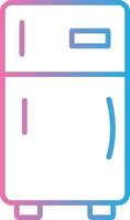 kylskåp linje lutning ikon design vektor
