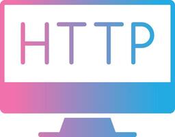 http Plätzchen Glyphe Gradient Symbol Design vektor