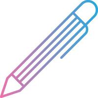 Stift Linie Gradient Symbol Design vektor