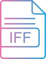 iff Datei Format Linie Gradient Symbol Design vektor