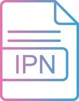 ipn Datei Format Linie Gradient Symbol Design vektor