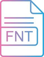 fnt Datei Format Linie Gradient Symbol Design vektor