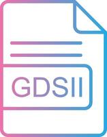 gdsii Datei Format Linie Gradient Symbol Design vektor