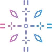 Feuerwerk Linie Gradient Symbol Design vektor