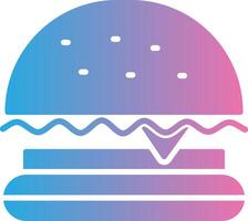Burger schnell Essen Glyphe Gradient Symbol Design vektor