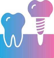 Implantate Glyphe Gradient Symbol Design vektor