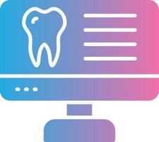 Monitor Glyphe Gradient Symbol Design vektor