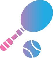 Tennis Glyphe Gradient Symbol Design vektor