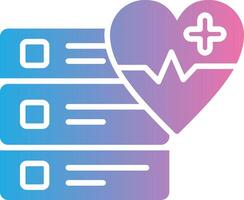 medizinisch Glyphe Gradient Symbol Design vektor