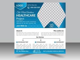 medizinisches Postdesign für soziale Medien vektor