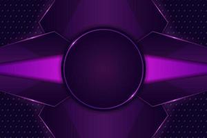 moderner E-Sport-Gaming-Hintergrund leuchtend lila futuristische Streaming-Technologie vektor