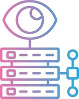 Daten Visualisierung Linie Gradient Symbol Design vektor