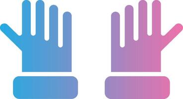 Handschuhe Glyphe Gradient Symbol Design vektor