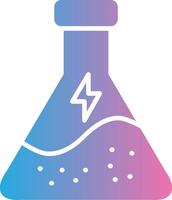 wissenschaftlich Glyphe Gradient Symbol Design vektor