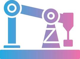 Bohren rig Glyphe Gradient Symbol Design vektor